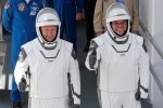 space station, NASA, astronauts and capsule arrive at international space station space x, Spacex dragon