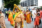 NRIs Participate in Bonalu Festivities, bonalu festival in london, over 800 nris participate in bonalu festivities in london organized by telangana community, Cadbury