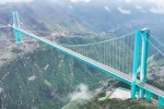 Huajiang Grand Canyon Bridge opened, Huajiang Grand Canyon Bridge pictures, china cuts travel of 2 hours to 2 mins with highest bridge, Pictures