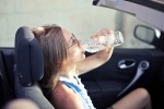 Water from Car Bottles, Water from Car Bottles disadvantages, drinking water from bottles left in car in summer is harmful, Hri