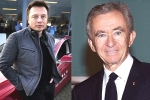 Elon Musk worth, Elon Musk news, elon musk loses world s richest man s title to bernard arnault, Louis vuitton