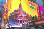 Indian Americans, Times Square, why is a giant lord ram deity appearing on times square and why is it controversial, Times square