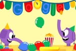 google games, google marks new year, google doodle marks new year s eve with a pair of cute elephants, Penguin