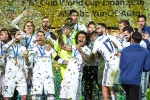 Real Madrid, Benzema, real madrid clinches its 3rd title this year, Benzema