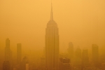 New York breaking news, New York breaking news, smog choking new york, Wildfire smoke