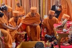 mandir limited, mahant swami in abu dhabi, foundation stone laid for first hindu temple in abu dhabi, Baps temple