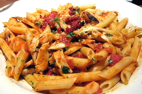 Lemon Chicken Pasta as evening snack