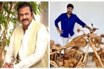 film, actor, mohan babu gifts chiranjeevi a customized wooden bike on his birthday, Samantha akkineni