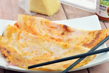 Schezwan Cheese Dosa Recipe Schezwan Cheese Dosa Recipe