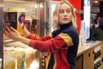 captain marvel dc, AMC theaters in New Jersey, captain marvel star brie larson surprises her fans in amc theaters by serving popcorn, Captain marvel